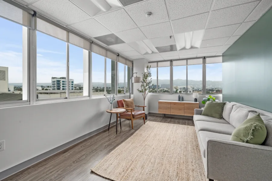 Therapy office in Beverly Hills, where Emilee Johnsen sees clients in person