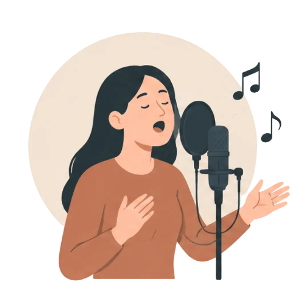 Singing lessons icon