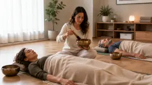 What to Expect at Your First Sound Bath (and How It Supports Therapy Goals)
